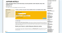 Desktop Screenshot of juffairhotels.com