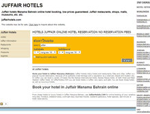 Tablet Screenshot of juffairhotels.com